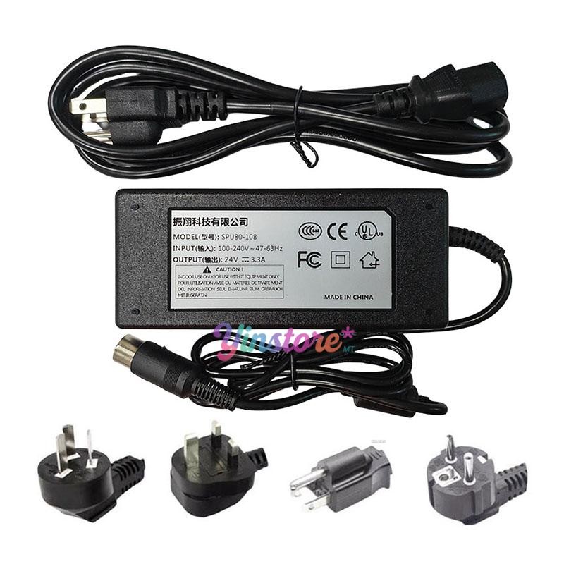 1 pc. New SPU80-108 Power Adapter 24V 3.3A 6Pin W/ Power Cord