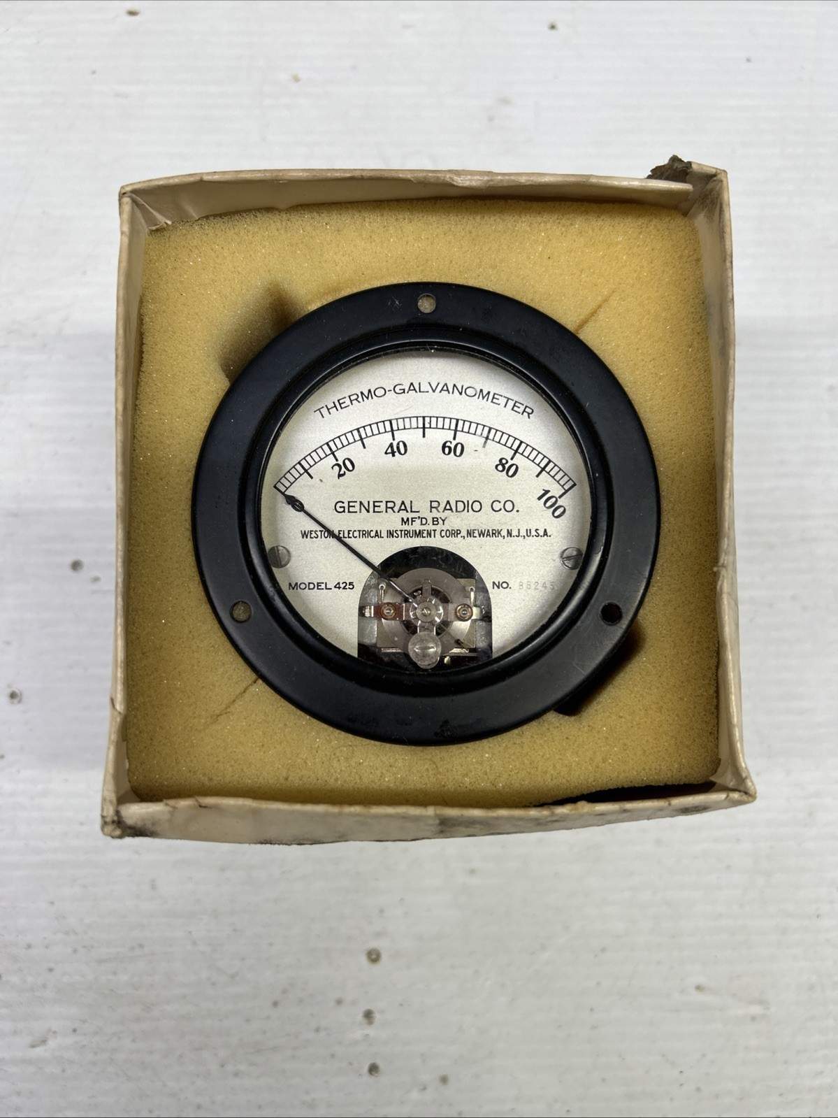 Weston Model 425 Thermo Galvanometer Meter 0-100