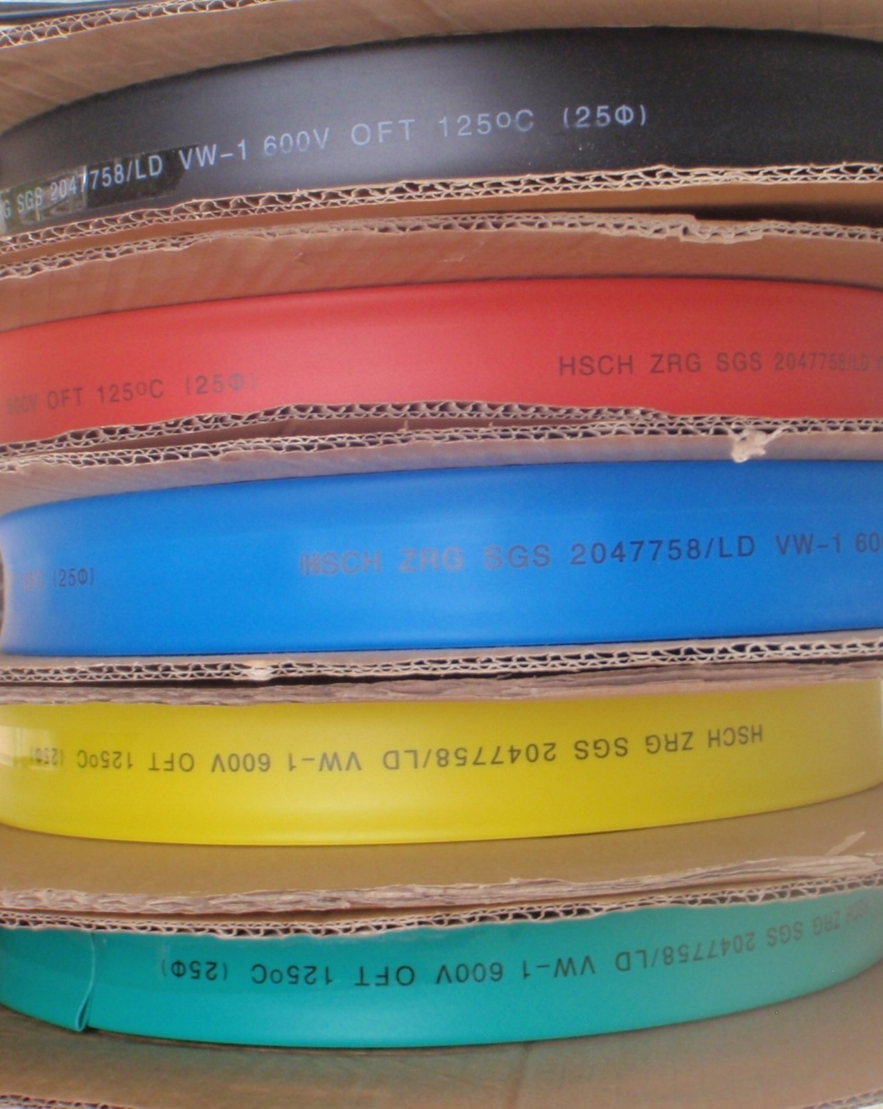 100′ LENGTH HEAT SHRINK TUBING 1″ 25mm COLOR BLACK